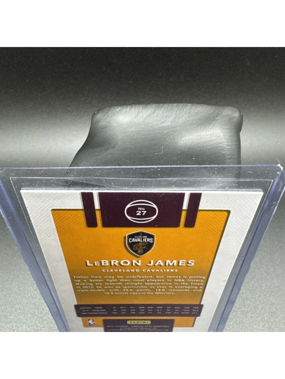 LeBron James No. 27 Optic Donruss - Panini 2018 with Protector